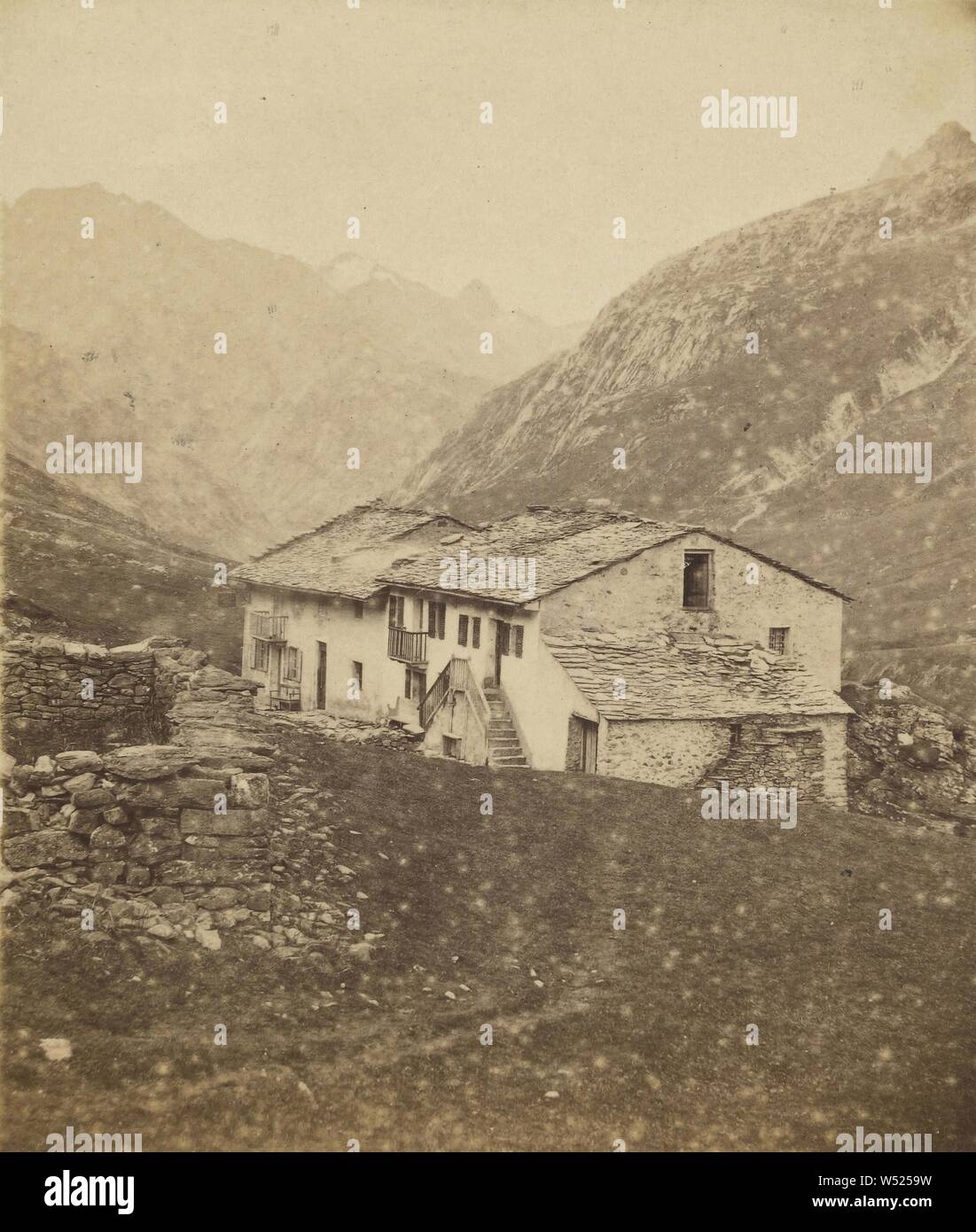 Tour du Mont-Blanc. Pavillon des Mottets., Adolphe Braun (Französisch, 1812-1877), 1865-1875, Eiweiß silber Drucken Stockfoto