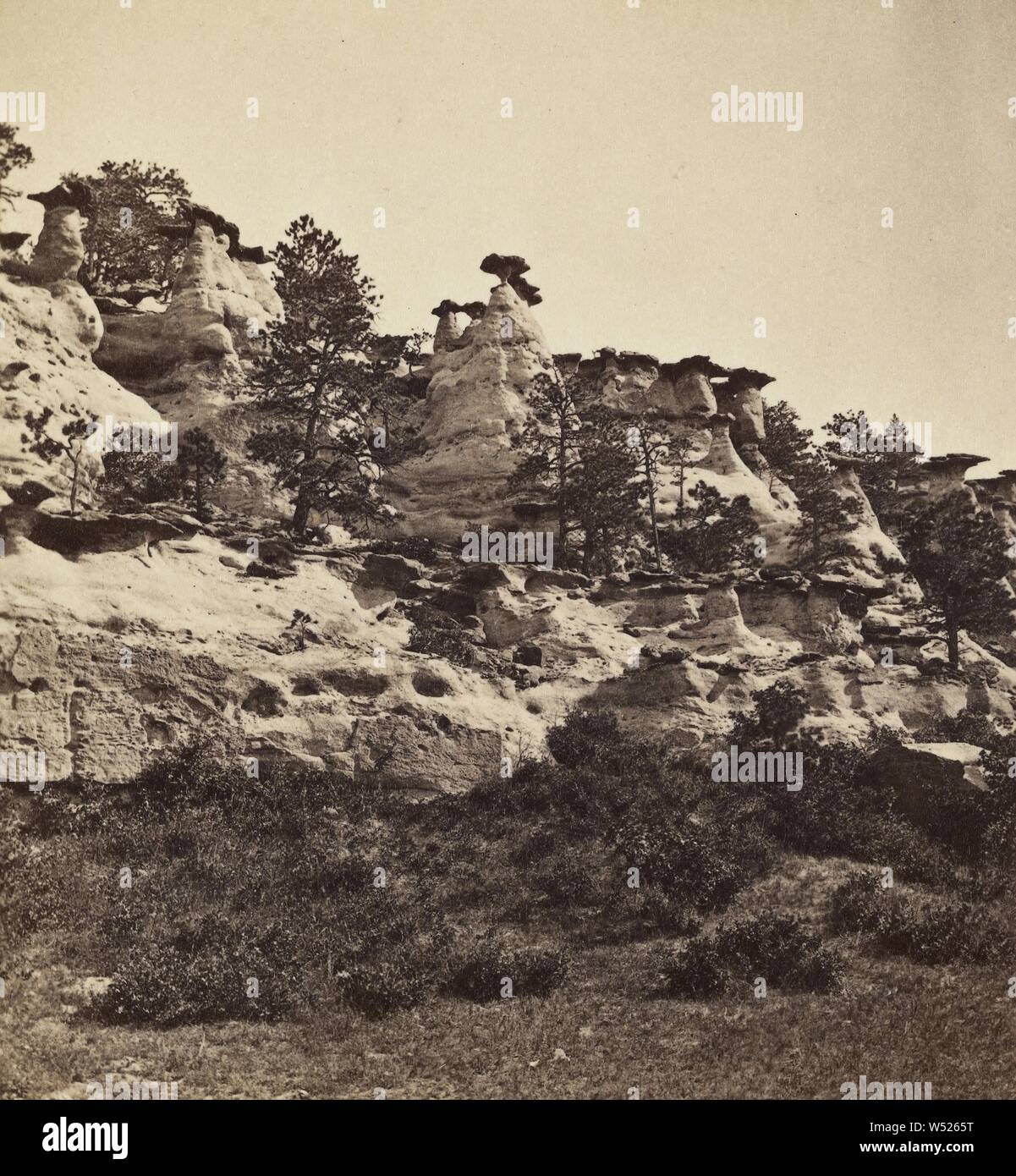 Das Pantheon. Colorado, Joseph Collier (Amerikanische, geboren in Schottland, 1836-1910), 1865-1870, Eiweiß silber Drucken Stockfoto