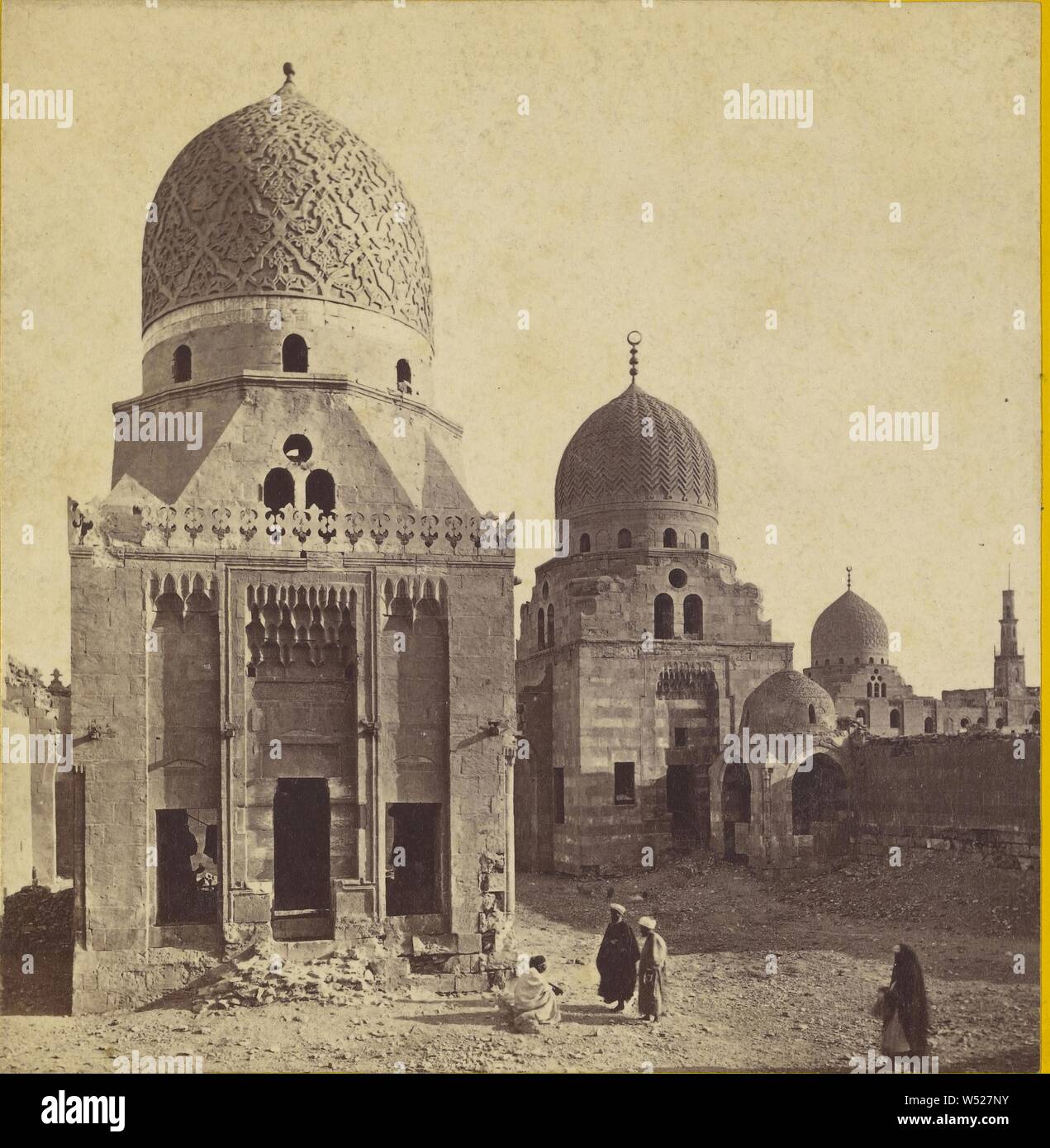 Ägypten. - Kairo. Gräber der Kalifen, in der Nähe von., Frank Maurer Gut (Englisch, 1839-1928), 1869-1871, Eiweiß silber Drucken Stockfoto