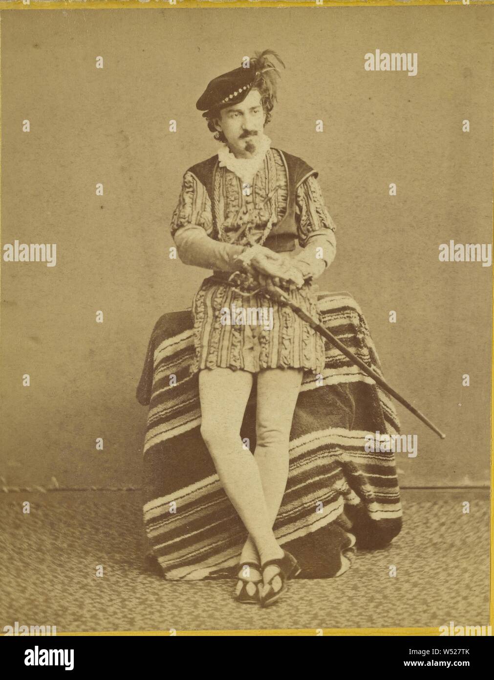 Edwin Booth als Jago., Jeremia, Gurney & Sohn, 1870, Eiweiß silber Drucken Stockfoto