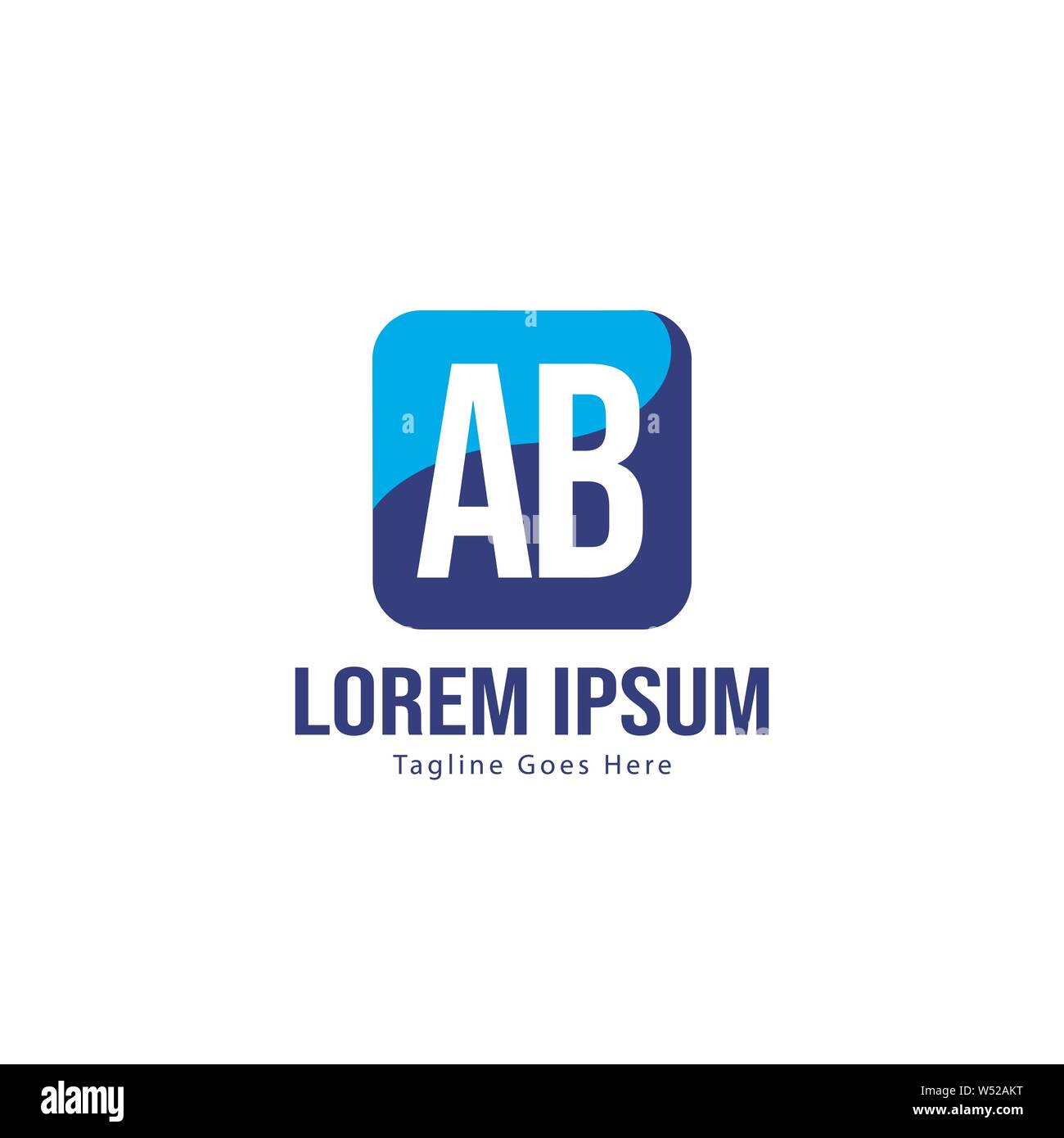 AB Schreiben Logo Design. Kreative Moderne ab Buchstaben Symbol Abbildung design Stock Vektor