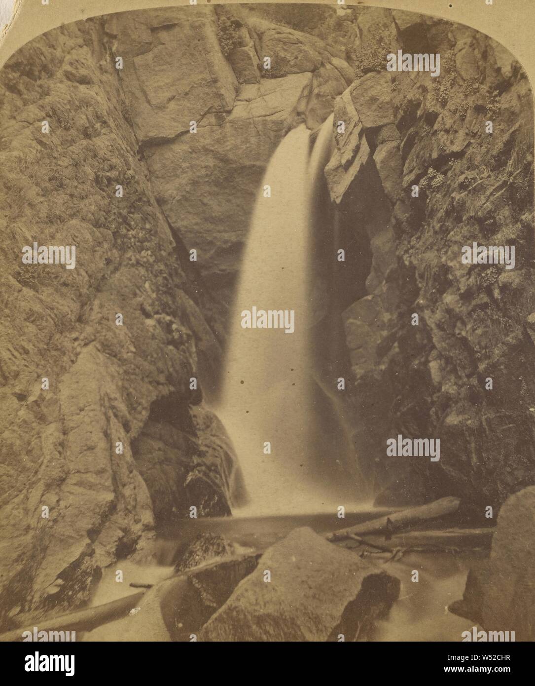 Die Ute Pass oder dem Kanon der Brunnen. Eine Meile westlich von Manitou befindet. Rainbow Falls., L.K. Oldroyd (Amerikanisch, aktive 1870s - 1880s), 1873-1882, Eiweiß silber Drucken Stockfoto