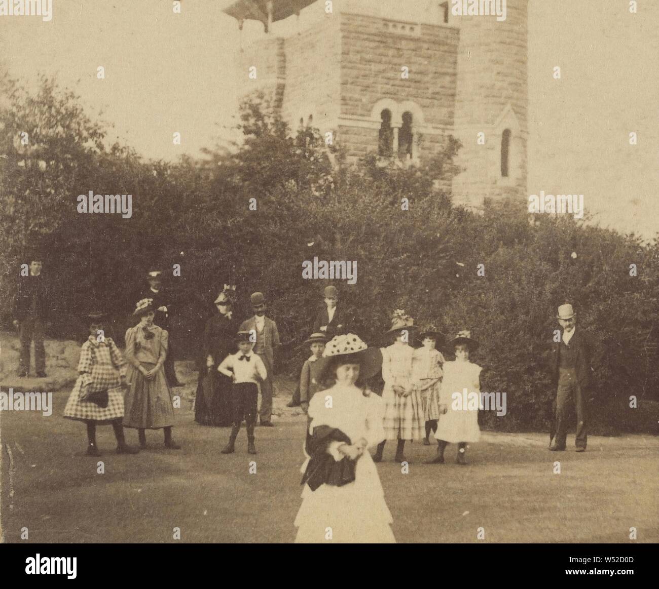 Das Observatorium im Central Park, New York, Unbekannten, amerikanischen, 1865 - 1875, Eiweiß silber Drucken Stockfoto