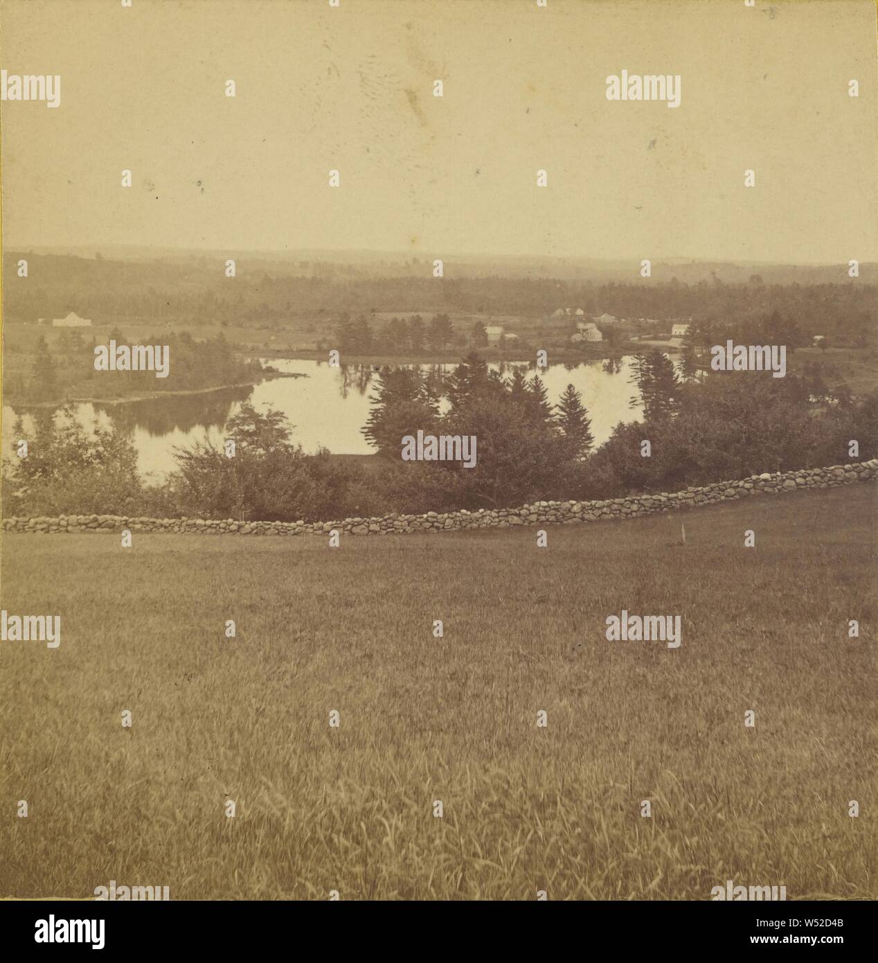 Blick Südöstlich von Davis Hill, Massachusetts, George T. Putnam (American, aktive 1870s), 1870s, Eiklar silber Drucken Stockfoto