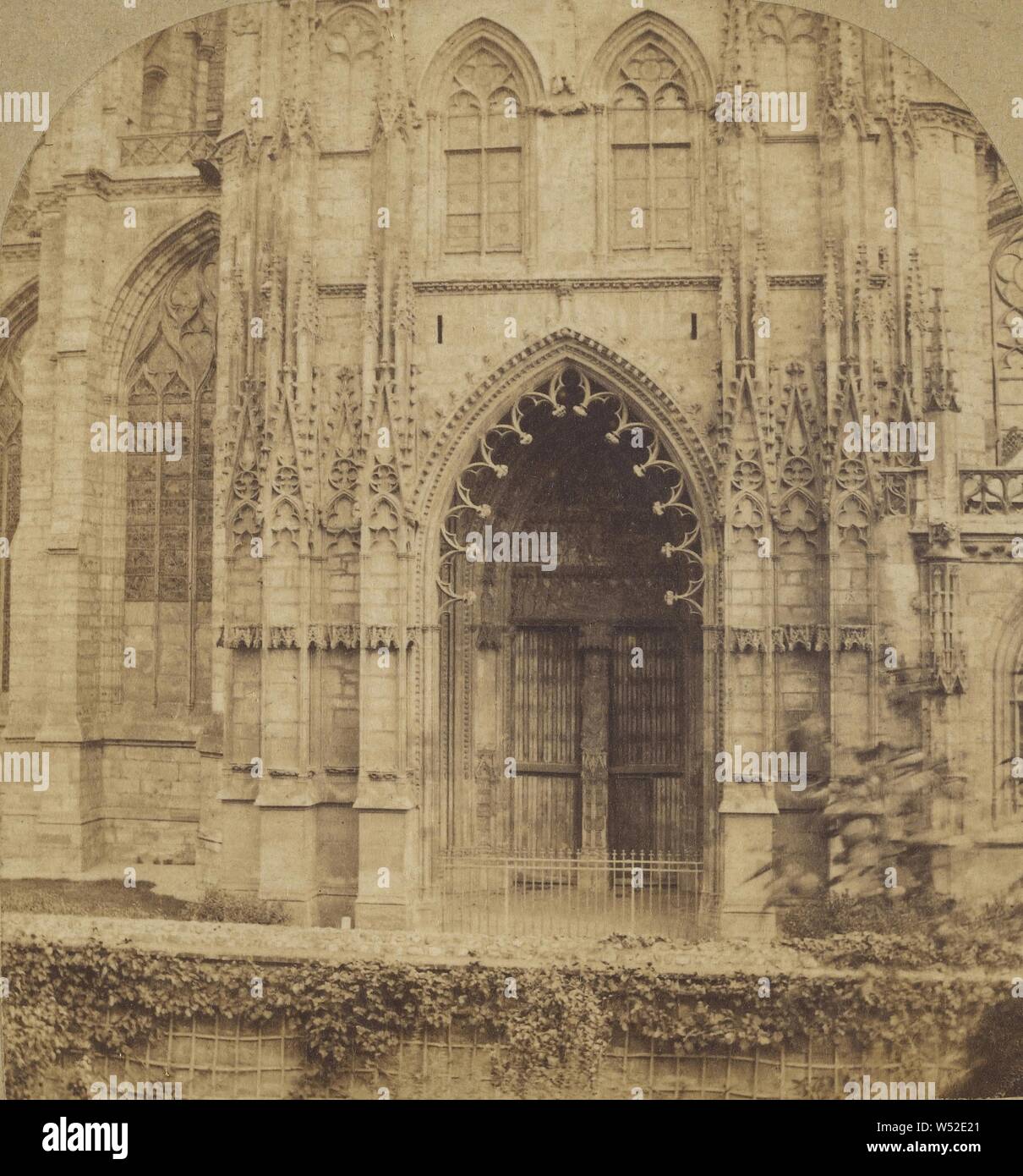 Kirche von St. Ouen, Rouen. (Süden Veranda.), Robert Howlett (British, 1831-1858), 1860, Eiweiß silber Drucken Stockfoto