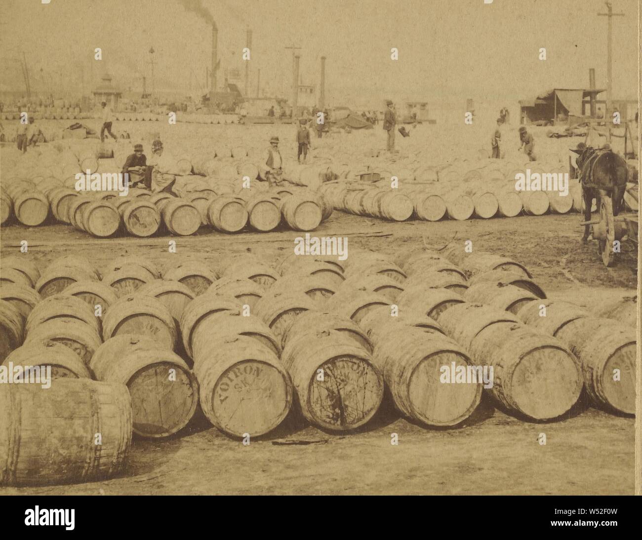 Der schönste Ort auf Erden - Zucker Deich, New Orleans, Louisiana, USA, Strohmeyer & Wyman, 1893, Eiweiß silber Drucken Stockfoto
