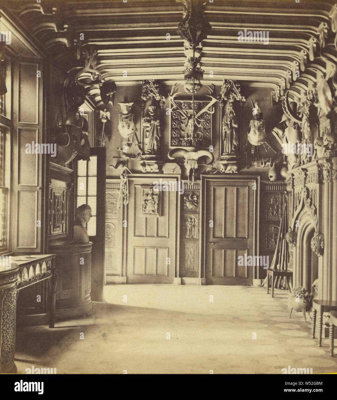 Abbotsford - Die Halle., George Washington Wilson (Schottische, 1823 - 1893), ca. 1865, Eiweiß silber Drucken Stockfoto