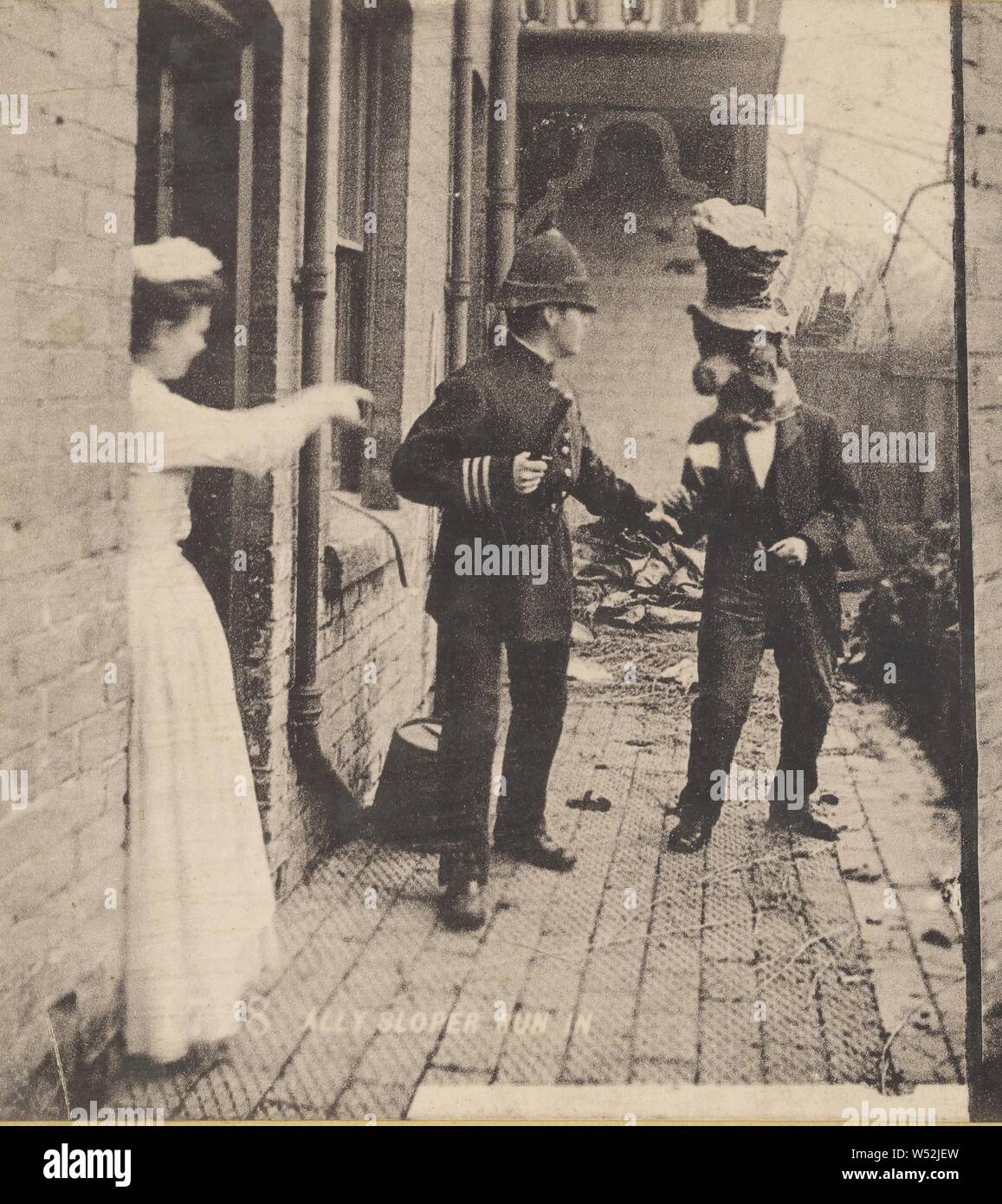 Slopers Verbündeter laufen, Unbekannt, um 1890, Lichtdruck Stockfoto