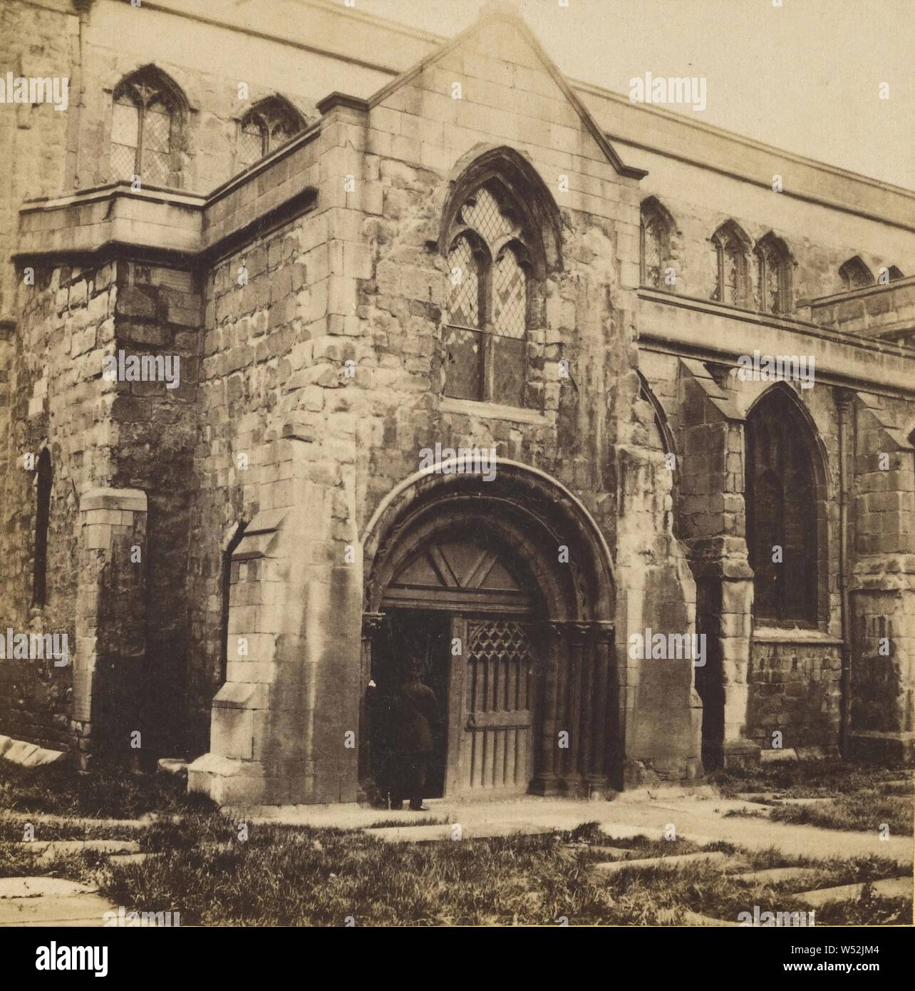 Shrewsbury, St. Mary's Church, South Veranda., Unbekannten, Britischen, ungefähr 1860, Eiweiß silber Drucken Stockfoto
