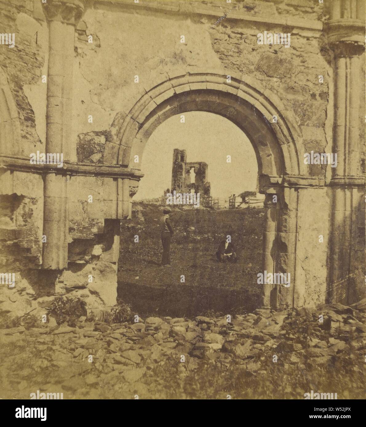 Irland. Mellifont Abbey Ruinen, Co Louth., Unbekannten, Britischen, über 1865, Eiweiß silber Drucken Stockfoto