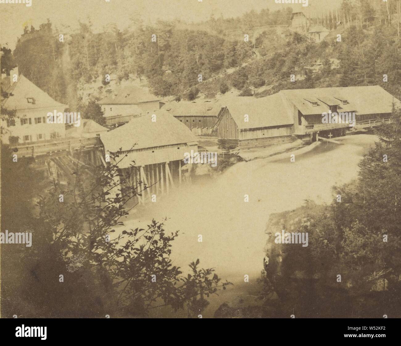 Traunfall., Unbekannt, ca. 1865, Eiweiß silber Drucken Stockfoto