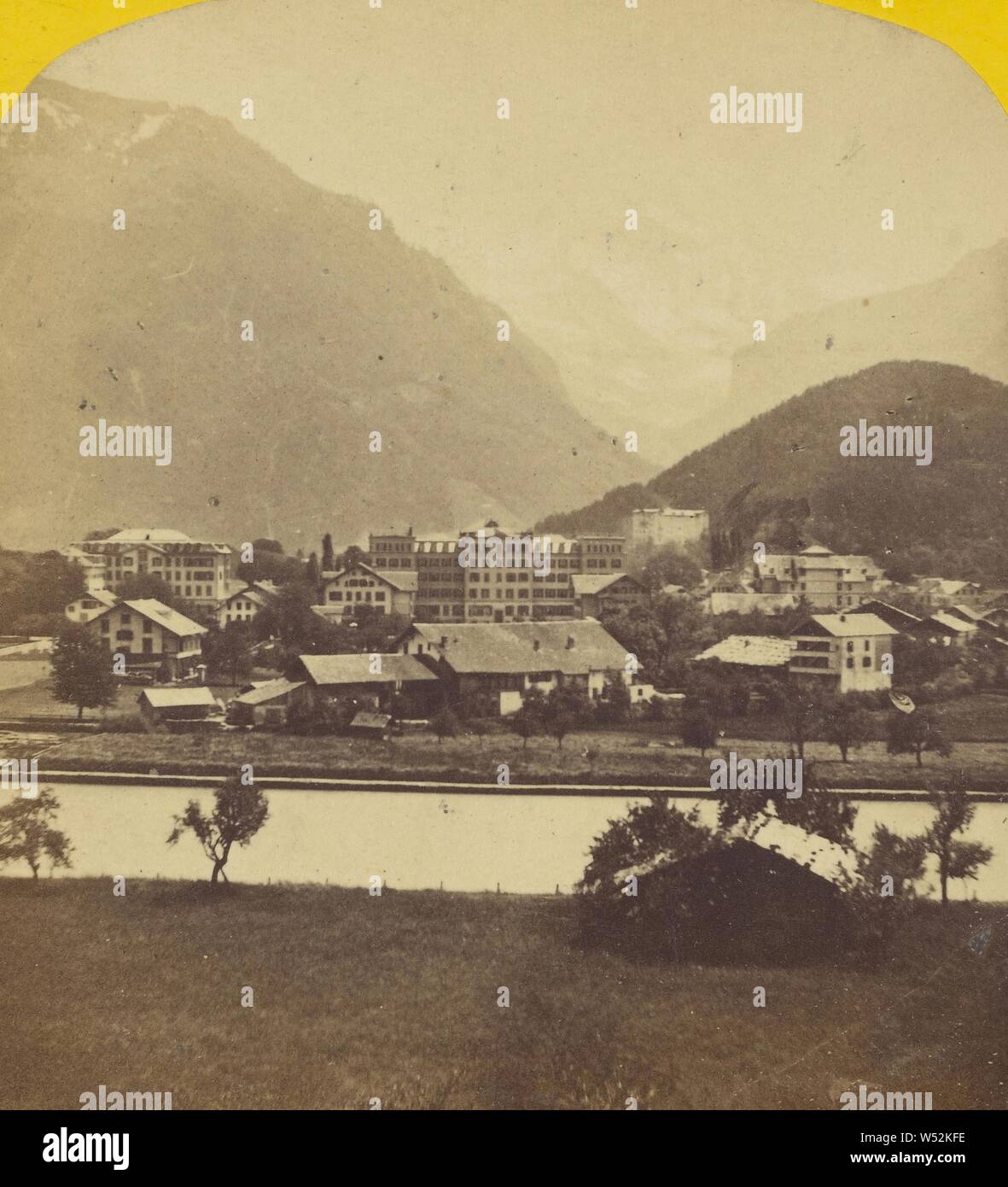 Interlaken, Unbekannt, ca. 1867, Eiweiß silber Drucken Stockfoto