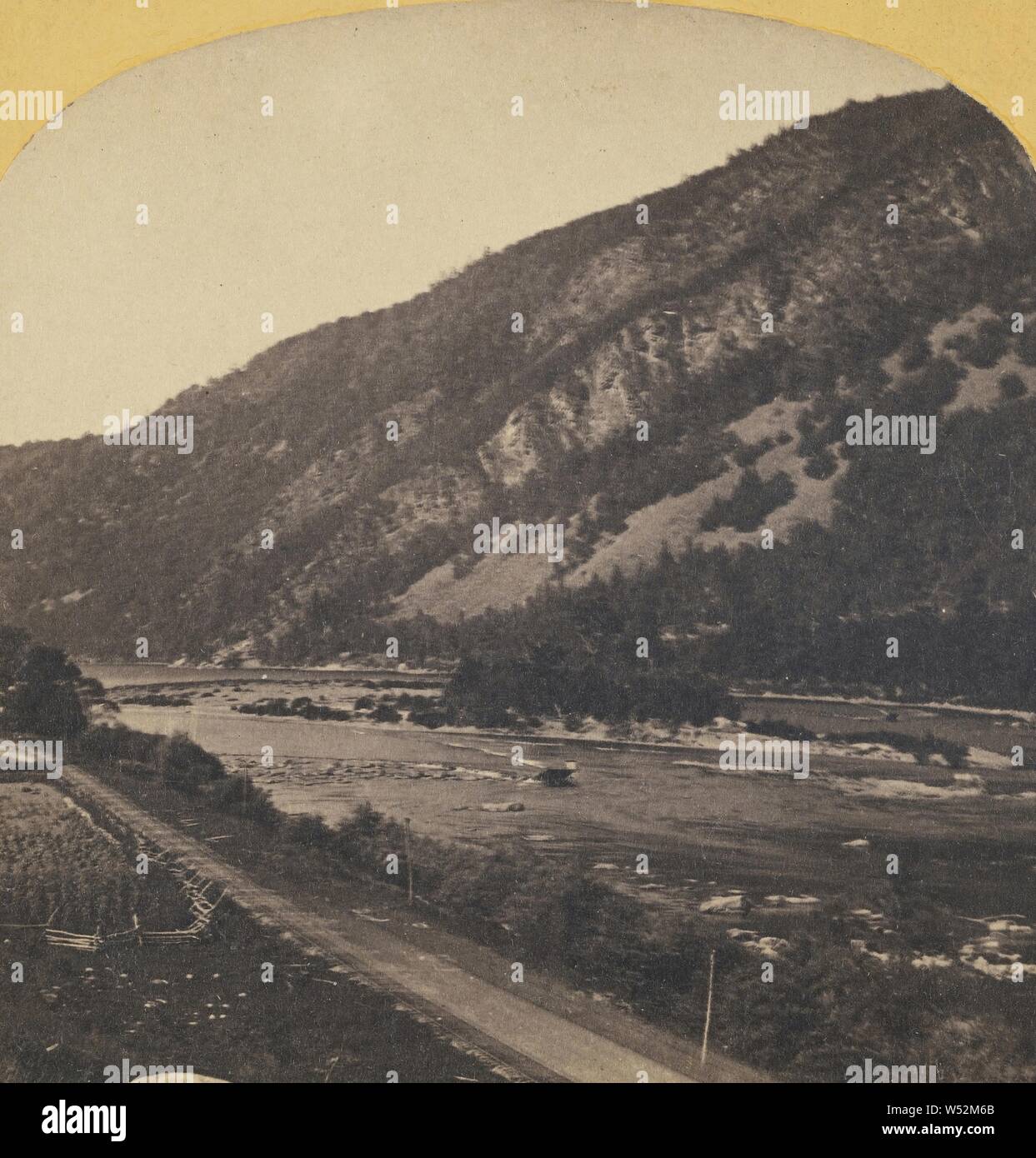 Indische Leiter. Delaware Water Gap, Unbekannten, amerikanischen, ungefähr 1860, Eiweiß silber Drucken Stockfoto