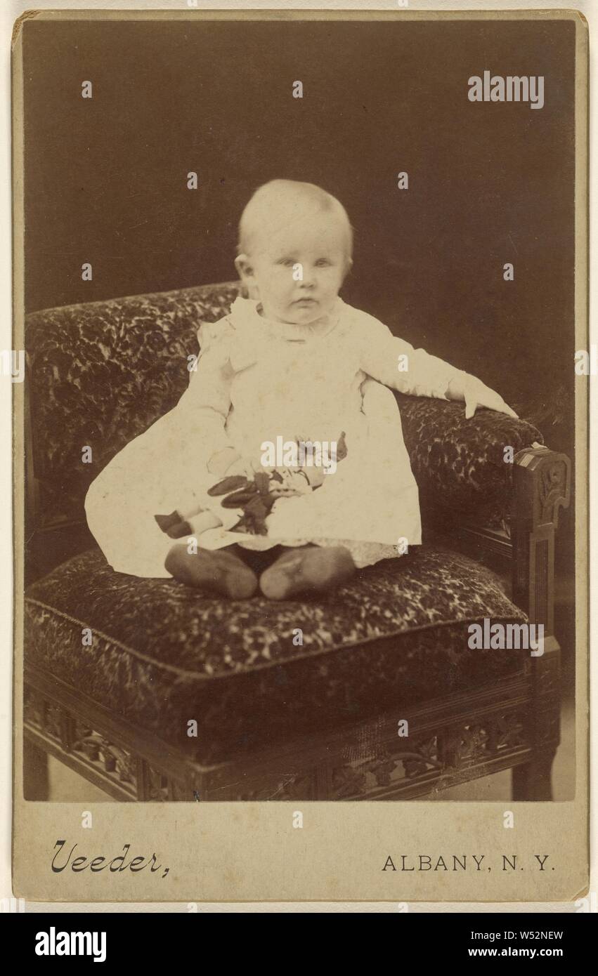 Danpapa's - Hark/Baby, Sitz, Aaron Veeder (Amerikanisch, aktive Albany, New York 1870s - 1880s), Dezember 1886, Eiweiß silber Drucken Stockfoto