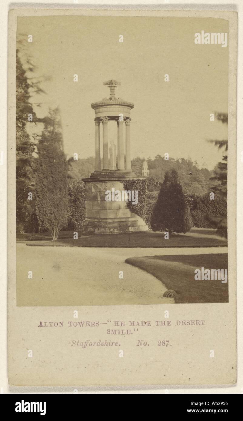 Alton Towers - Er hat die Wüste Lächeln. Staffordshire., Helmut Petschler & Company (Englisch, aktive 1860s), 1. November 1865, Eiweiß silber Drucken Stockfoto