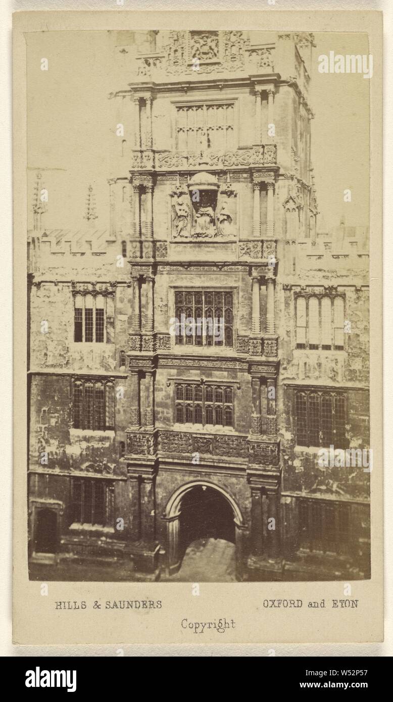 Turm der Schule - 5 Stile der Architektur, Hügel & Saunders (Briten, aktive etwa 1860-1920), 1865-1870, Eiweiß silber Drucken Stockfoto