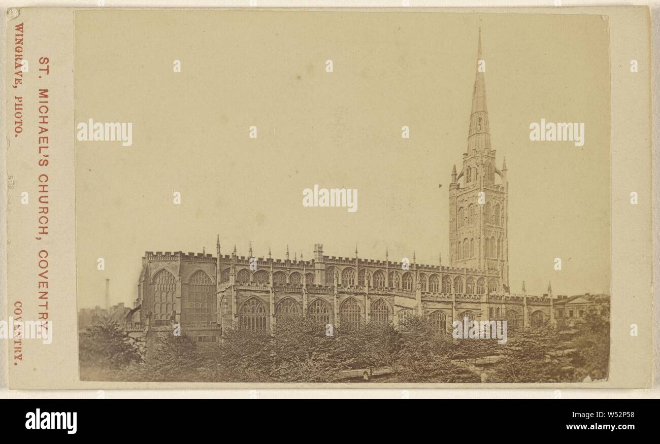 Die Kirche St. Michael, Coventry., J. Wingrave (Briten, aktive Coventry, England 1860), 1865-1870, Eiweiß silber Drucken Stockfoto
