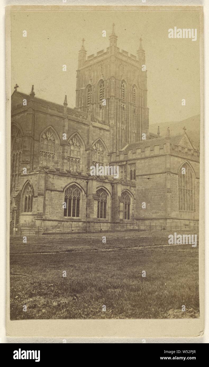 Die Klosterkirche, Malvern, H.W. Lamm (Briten, aktive Malvern, England 1860 - 1870), 1865-1870, Eiweiß silber Drucken Stockfoto