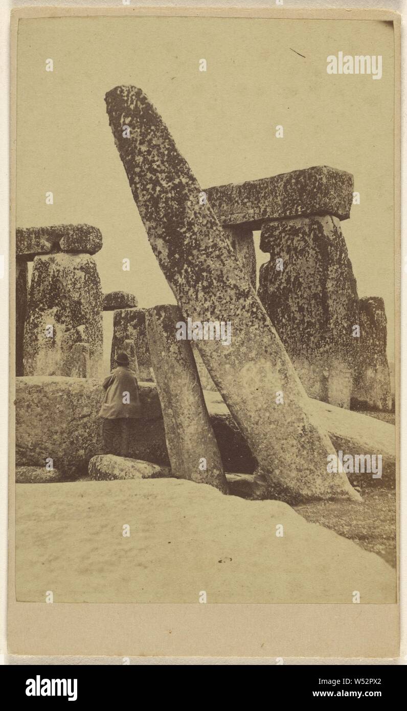 Stonehenge, Salisbury Plain, Frederick Höhen (Briten, aktive Hastings und Salisbury, England 1860s - 1880s), 1864-1865, Eiweiß silber Drucken Stockfoto