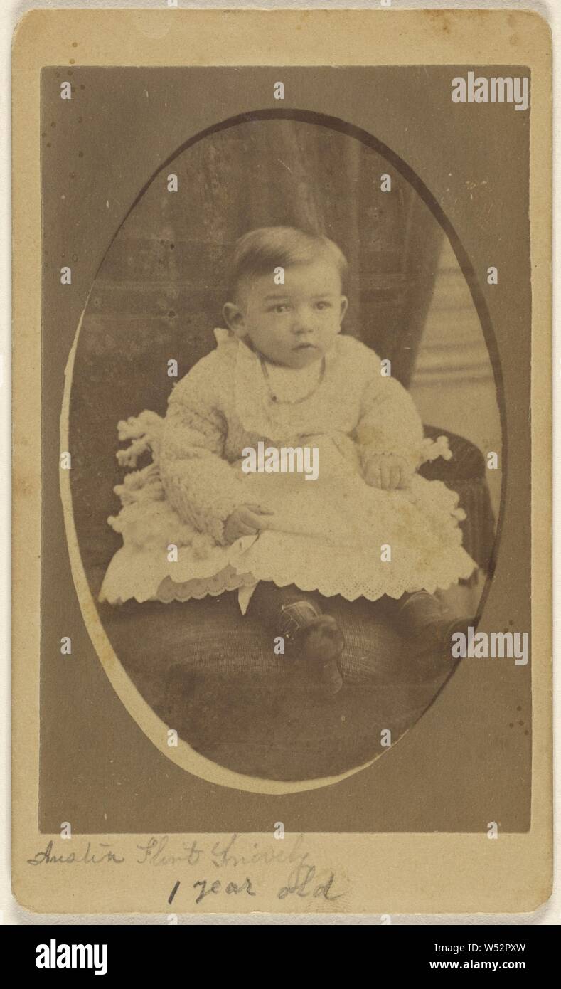 Austin Feuerstein Snively 1 Jahr alt., Peter S. Weaver (American, aktive Hanover, Pennsylvania 1860s - 1910s), 1870-1875, Eiweiß silber Drucken Stockfoto