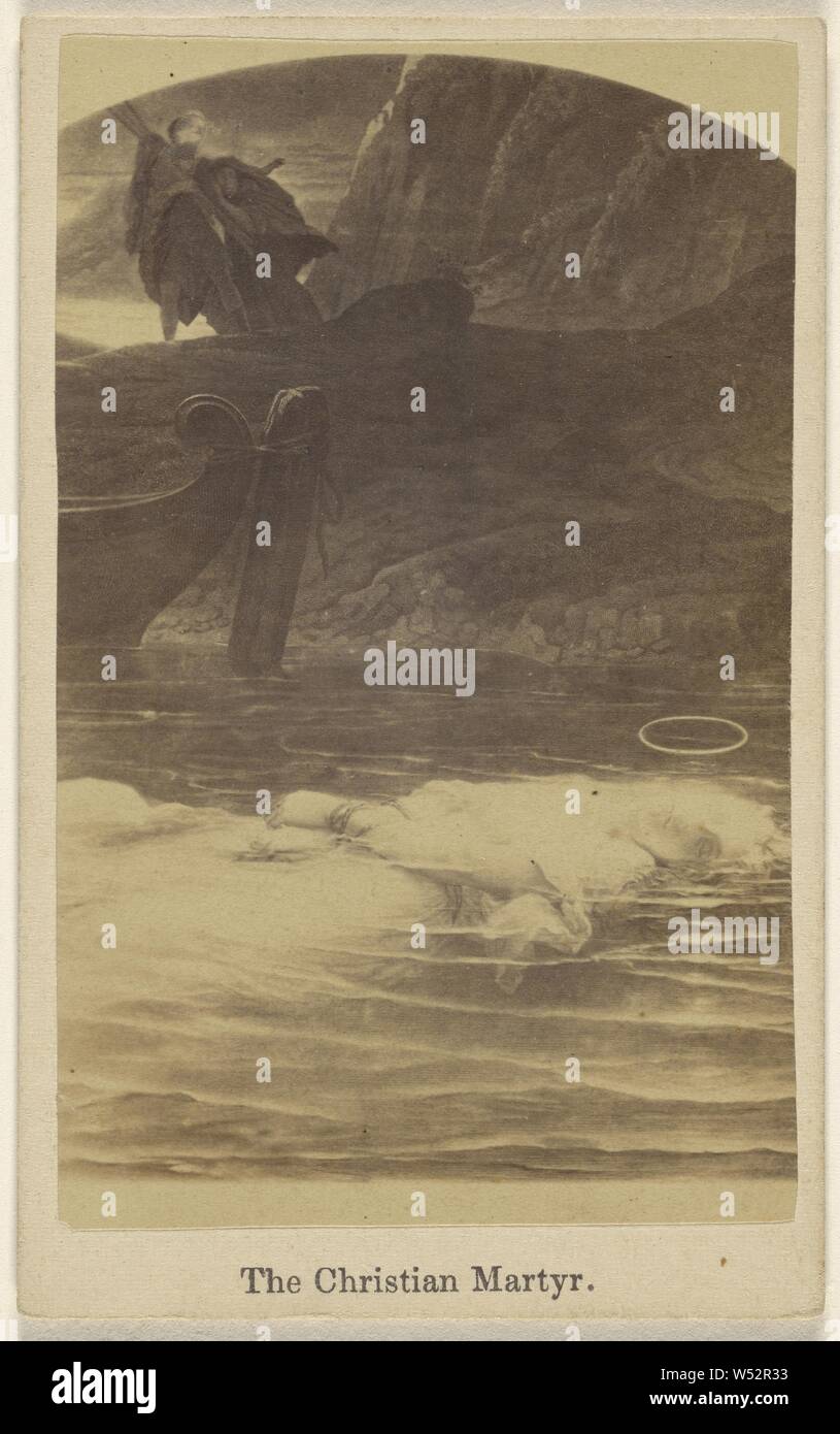 Die christlichen Märtyrer. Ein Gemälde, Unbekannt, 1865-1875, Eiweiß silber Drucken Stockfoto