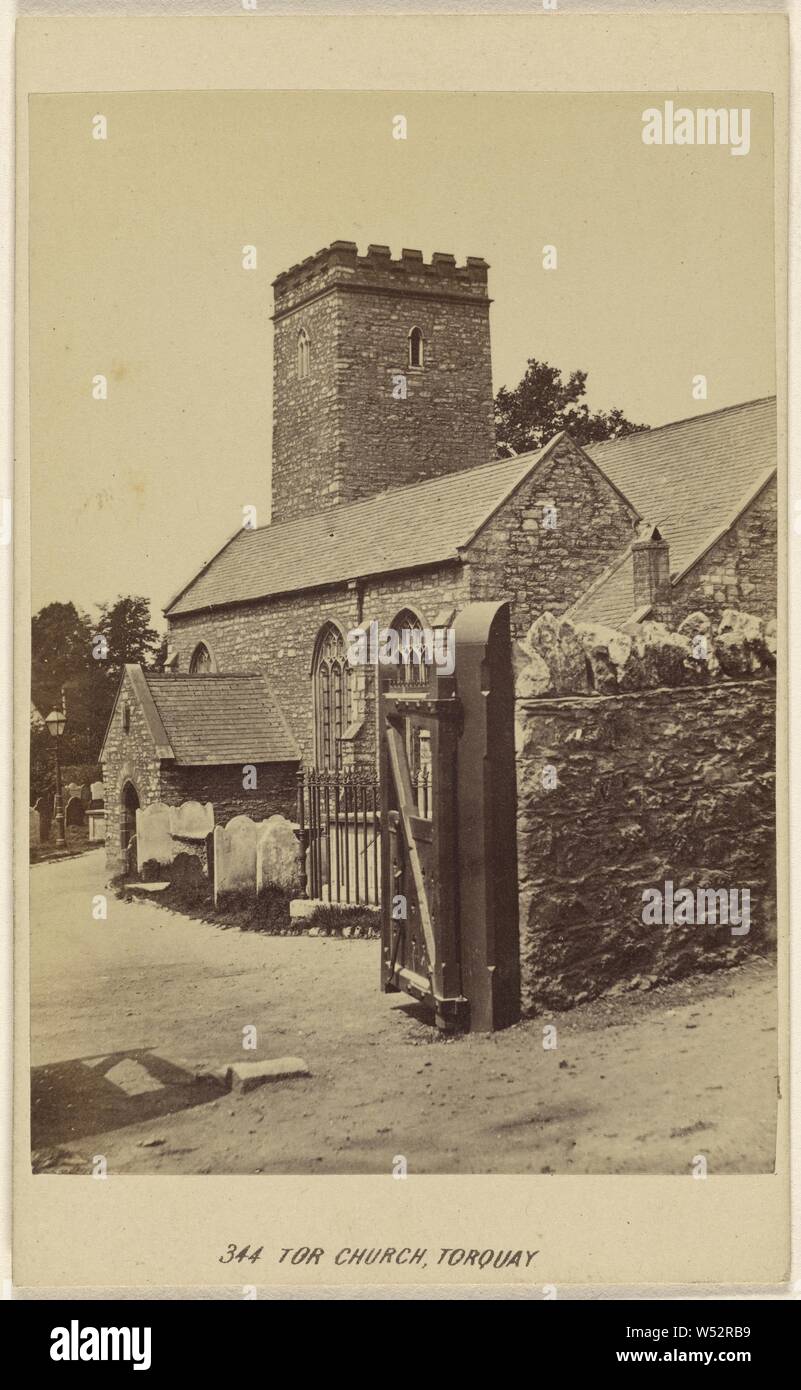 Tor Kirche, Torquay, William Spreat (Briten, aktive Exeter, England 1860), ca. 1865, Eiweiß silber Drucken Stockfoto