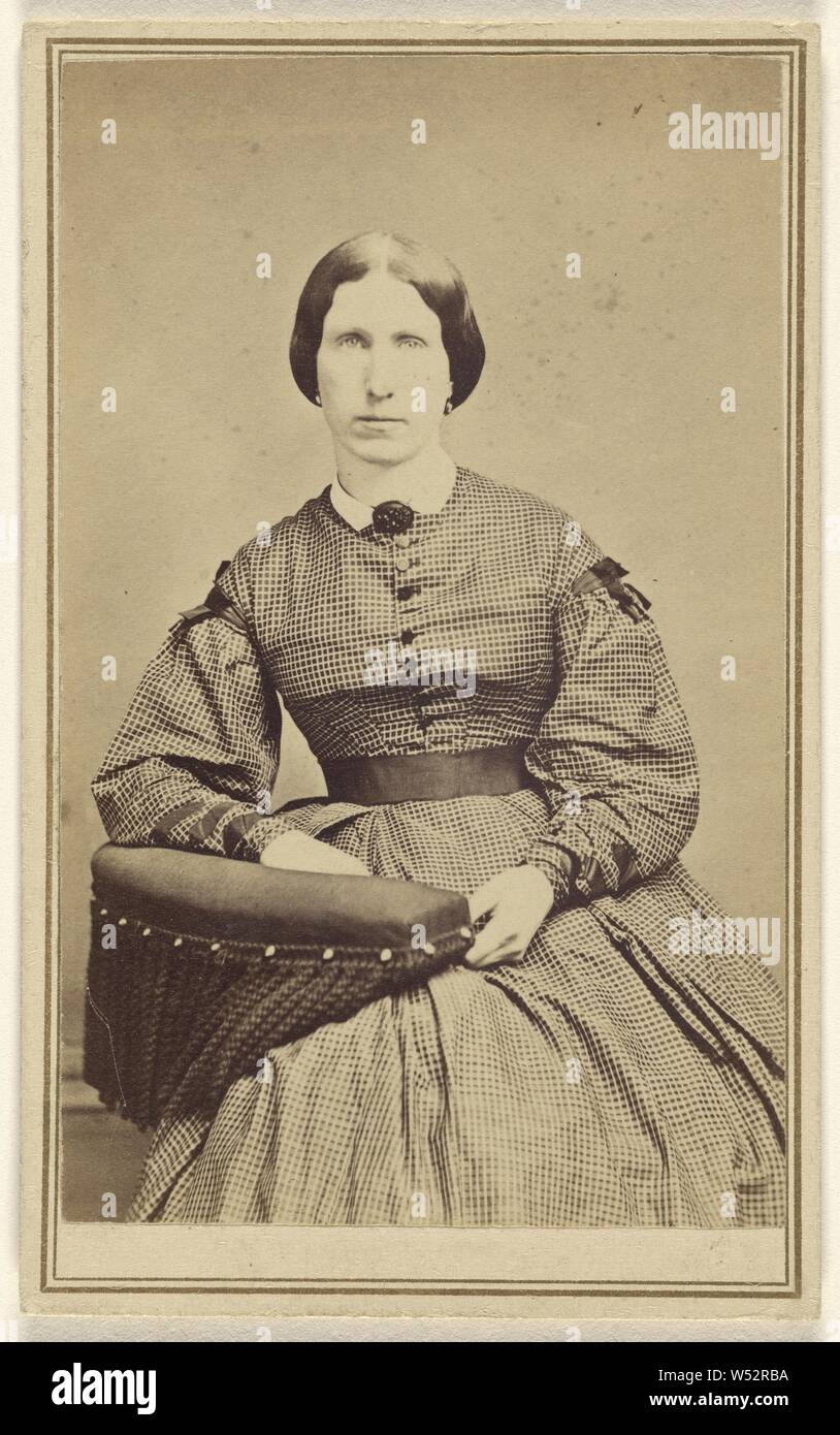 Frau Daniel Tracy, John Mather (American, 1829-1915), 1860-1880, Eiweiß silber Drucken Stockfoto