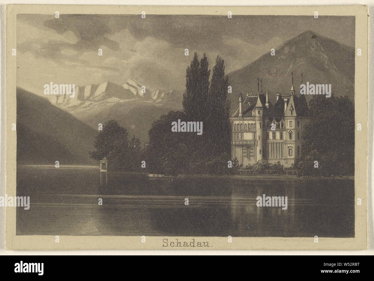 Schadau., Unbekannt, 1870-1880, Aquatinta Stockfoto