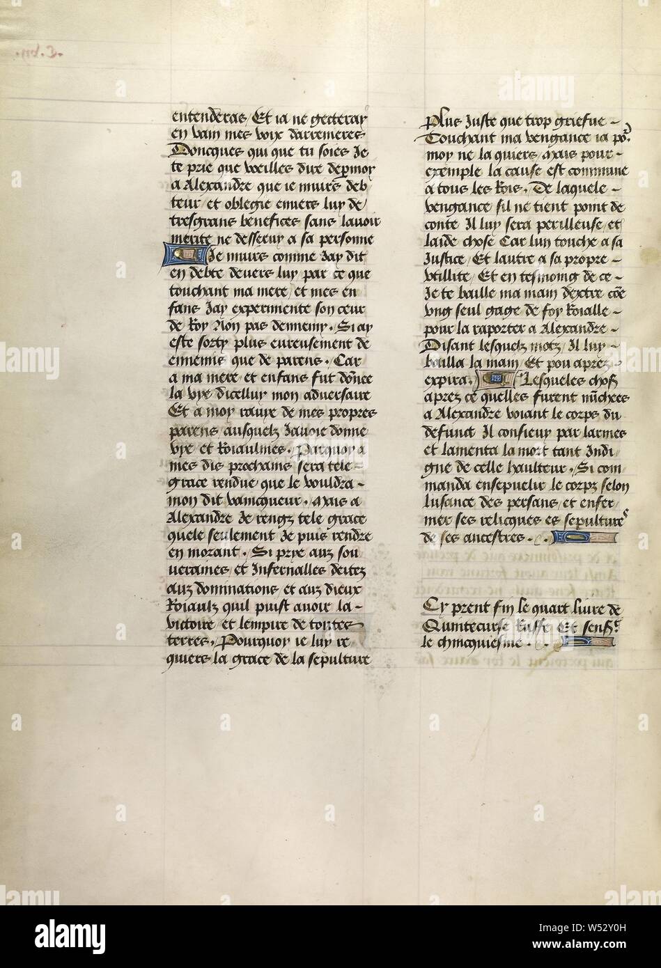 Text Seite, Unbekannt, Brügge (beleuchtet), Belgien, über 1470-1475, Tempera Farben, Blattgold, Gold Farbe und Tusche auf Pergament, Blatt: 43,2 x 33 cm (17 x 13 Stockfoto