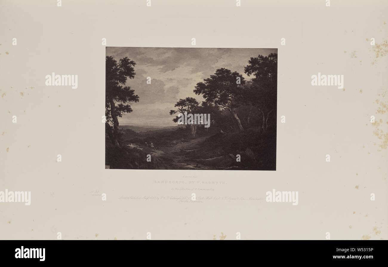 Landschaft, die von S. Nasmyth, Robert Howlett (British, 1831-1858), London, England, 1858, Eiweiß Silber drucken, 16,6 × 23,2 cm (6 9/16 x 9 1/8 in. Stockfoto