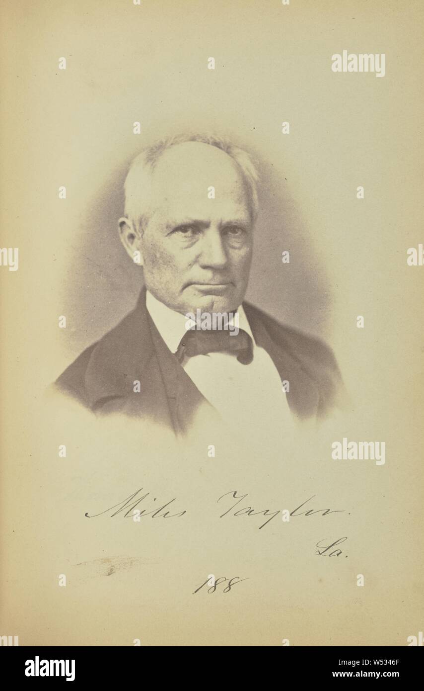 Meilen Taylor, James Earle McClees (American, 1821-1887), Julian Vannerson (American, 1827 - nach 1875), Washington, District of Columbia, USA, ca. 1859, gesalzen Papier gedruckt, 8,7 × 8,4 cm (3 7/16 x 3 5/16 Zoll Stockfoto