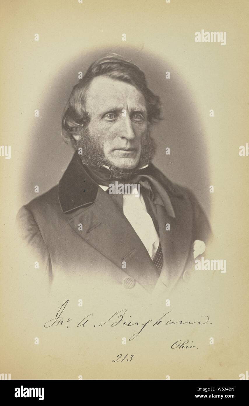 John A. Bingham, James Earle McClees (American, 1821-1887), Julian Vannerson (American, 1827 - nach 1875), Washington, District of Columbia, USA, ca. 1859, gesalzen Papier drucken, 11,8 × 9,4 cm (4 5/8 x 3 11/16 in Stockfoto