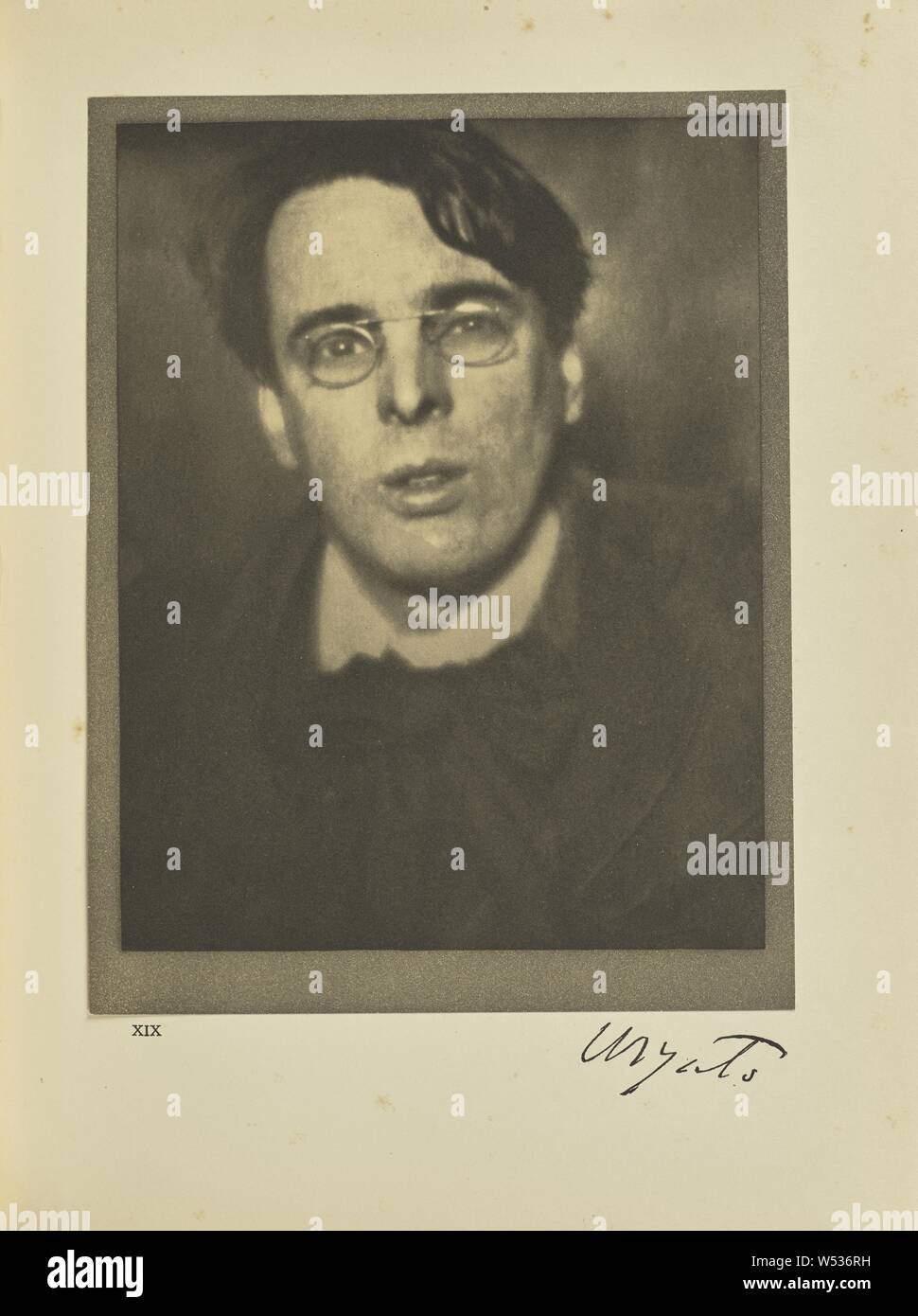 William Butler Yeats, Alvin Langdon Coburn (Briten, geboren Amerika, 1882 - 1966), London, England, negative Januar 24, 1908, Druck 1913, Photogravüre, 20,5 × 15,9 cm (8 1/16 x 6 1/4 in Stockfoto