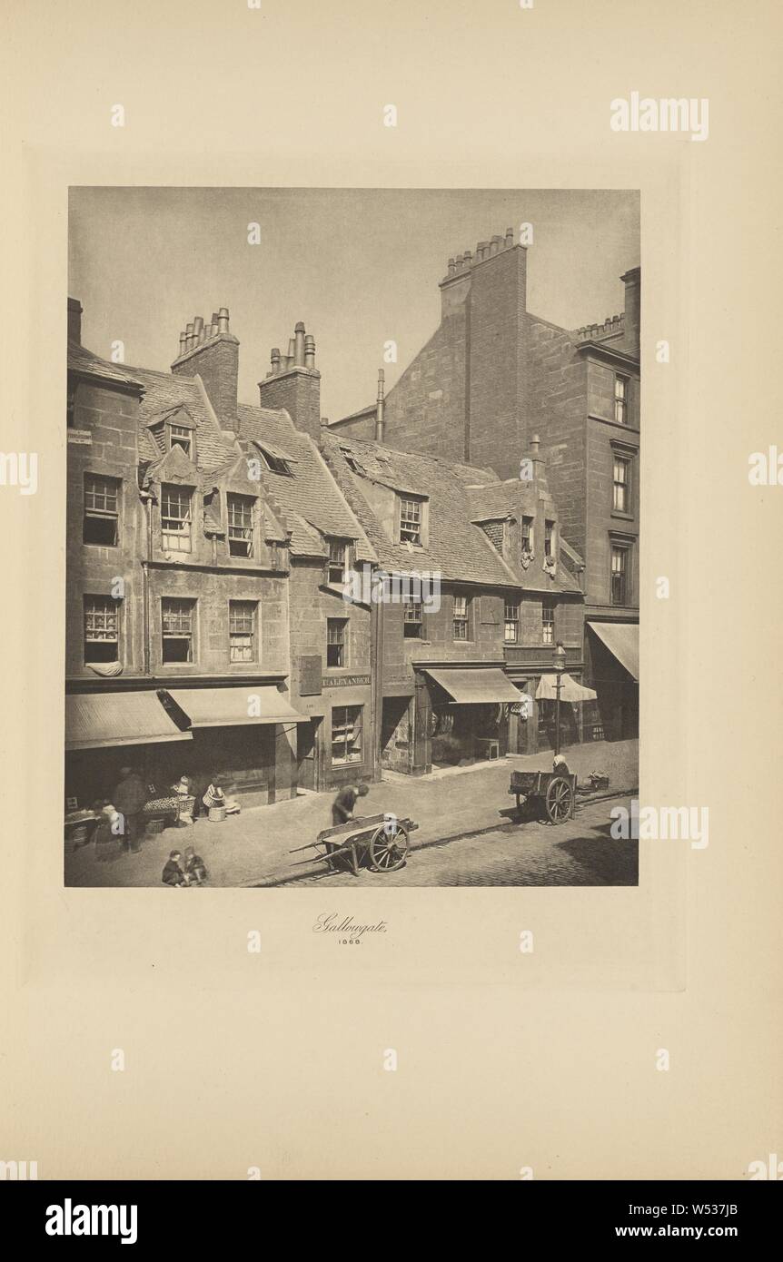 Gallowgate, Thomas Annan (Schottische, 1829-1887), Glasgow, Schottland, negative 1868, Druck 1900, Photogravüre, 21,9 × 17,9 cm (8 5/8 x 7 1/16 in Stockfoto