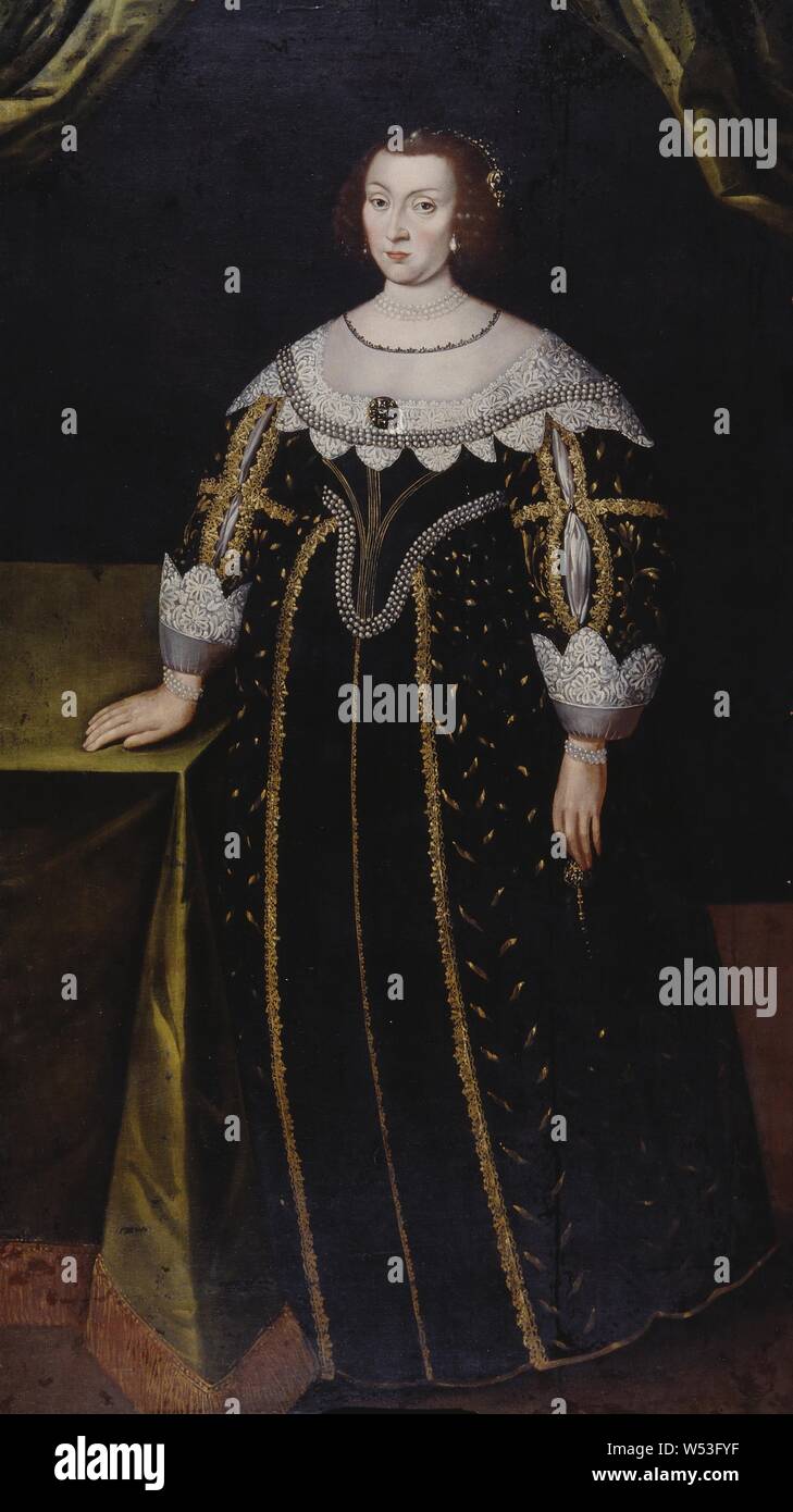 Jakob Heinrich Elbfas, Katarina, 1584-1638, Prinzessin von Schweden pfalzgrevinna Zweibrücken, Malerei, 17. Jahrhundert, Öl auf Leinwand, Höhe 189 cm (74,4 Zoll), Breite 108 cm (42,5 Zoll) Stockfoto