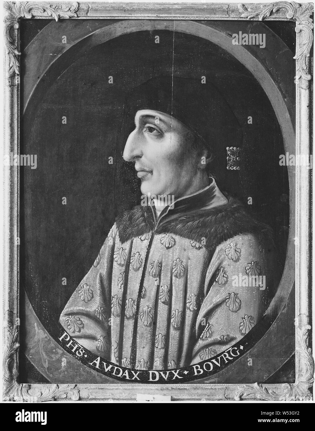 Philipp II., 1341-1404, der Kühne Herzog von Burgund, Malerei, Öl auf Leinwand, Höhe 64 cm (25,1 Zoll), Breite 50 cm (19,6 Zoll) Stockfoto