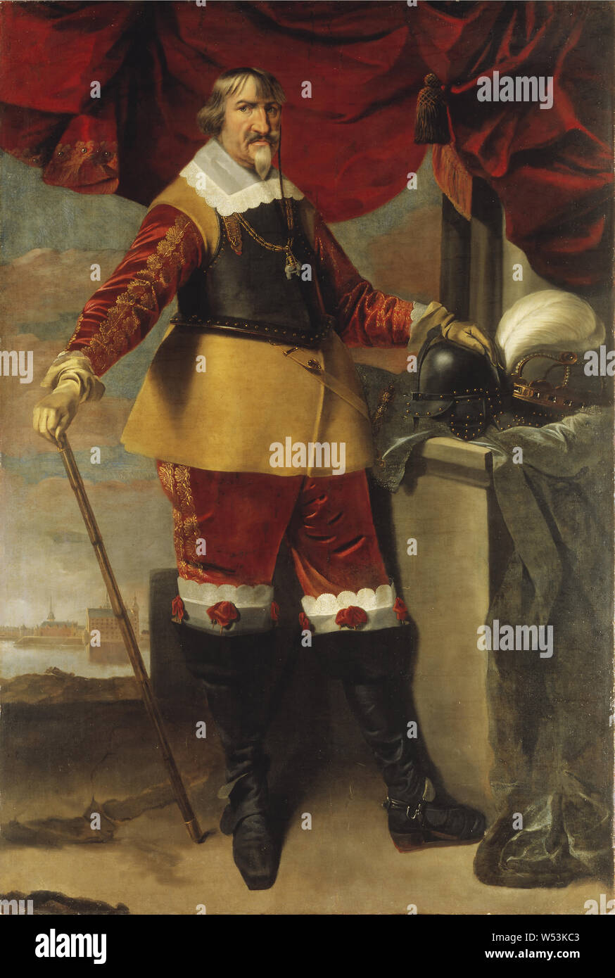Karel van Mander III., König Christian IV., König Christian IV. von Dänemark, 1577-1648, Christian IV., König von Dänemark und Norwegen, Malerei, zwischen ca. 1643 und ca. 1643, Öl auf Leinwand, Höhe 224 cm (88,1 Zoll), Breite 149 cm (58,6 Zoll) Stockfoto