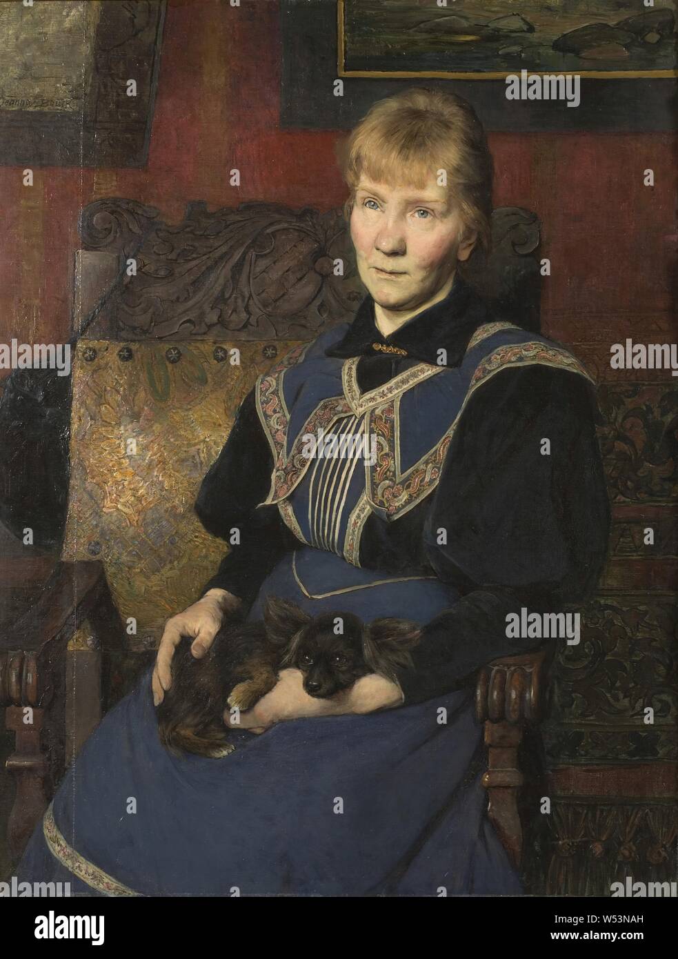 Jeanna Bauck, die Schwester des Malers, die Schwester des Künstlers, Malerei, 1900, Öl auf Leinwand, Höhe 102 cm (40,1 Zoll), Breite 81 cm (31,8 Zoll), unterzeichnet. Stockfoto