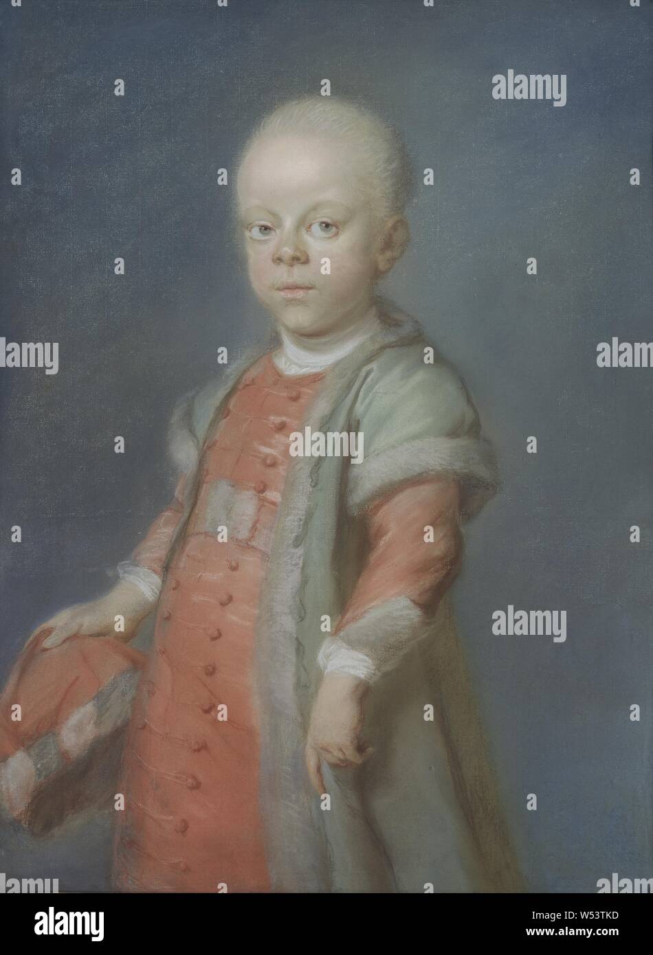 Jean-Baptiste Perronneau, Portrait von Maponde, Malerei, Portrait, Pastell auf Papier, Höhe 75 cm (29,5 Zoll), Breite 56 cm (22 Zoll) Stockfoto