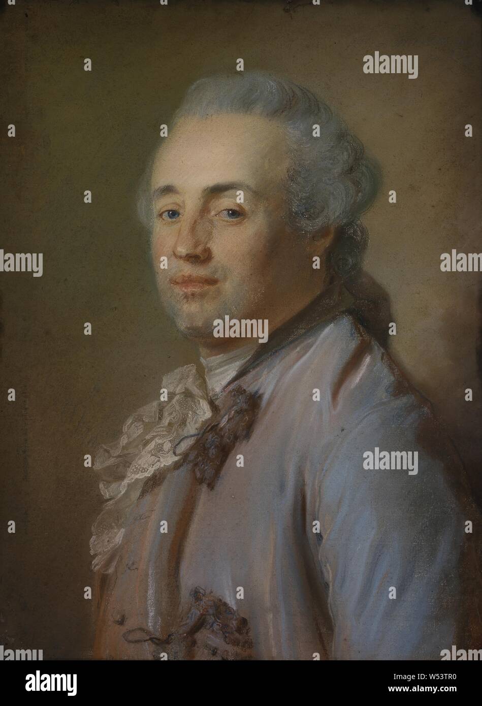 Jean-Baptiste Perronneau, dem Marquis de Marigny, Marquis de Marigny (1727-1781), Malerei, Pastell auf Papier, Höhe 64 cm (25,1 Zoll), Breite 50 cm (19,6 Zoll) Stockfoto
