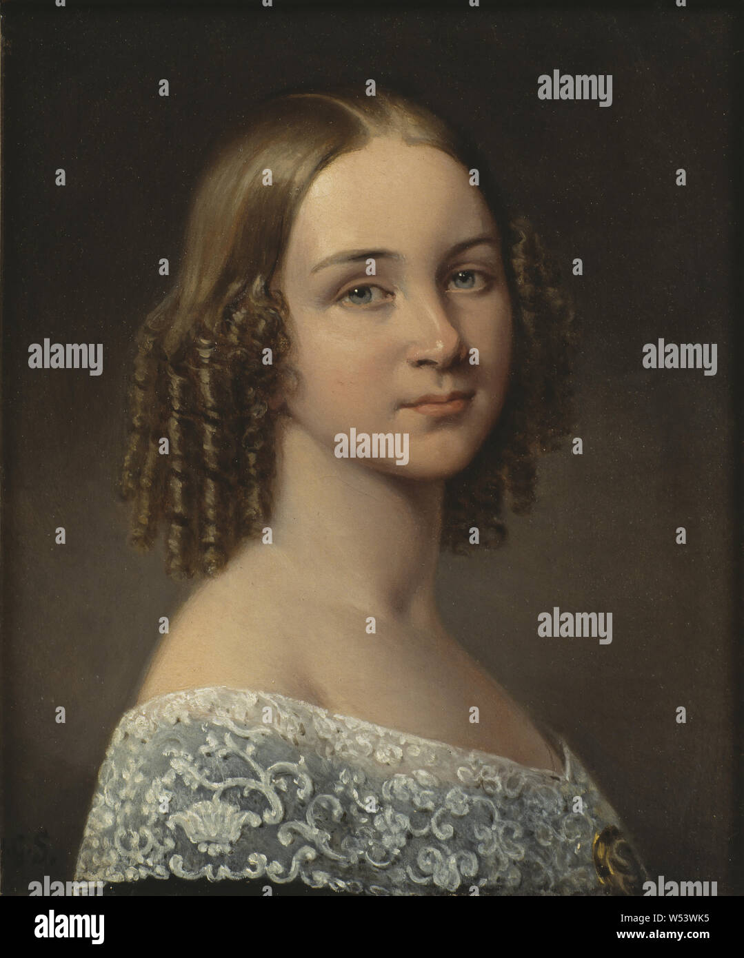 Nach Olof Johan Södermark, Jenny Lind, 1820-1887, Malerei, nach 1844, Öl auf Leinwand, Höhe, 24 cm (9,4 cm), Breite 19 cm (7.4 Zoll), Signiert, J.G.S. Stockfoto