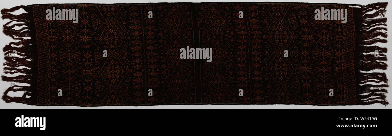 Leinwand, Leinwand mit geometrischen Motiven., anonym, Flores, 1900 - 1949, Baumwolle (Textil), l 211 cm x l 182 cm x W 56 cm Stockfoto