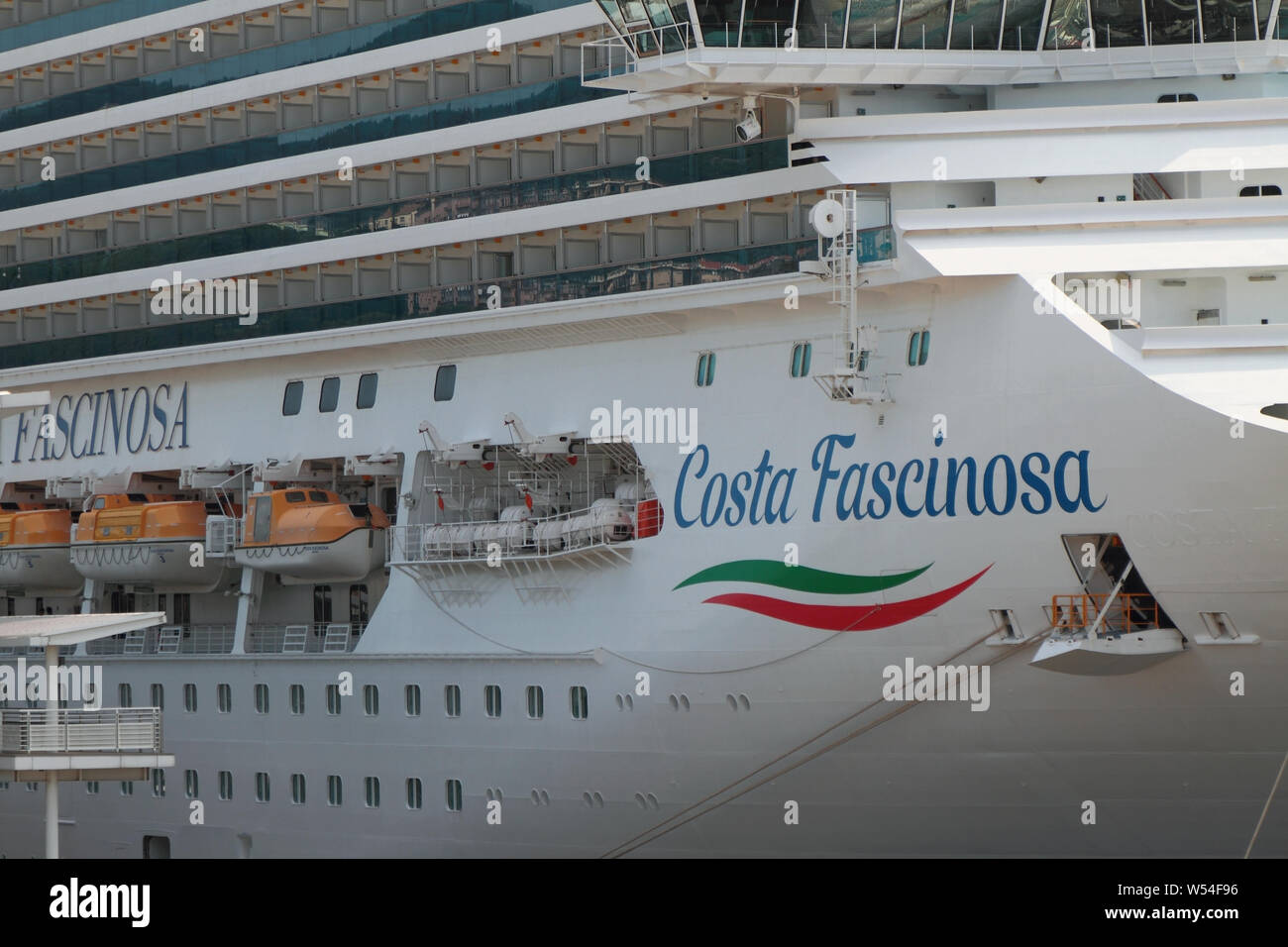 Savona, Italien - May 30, 2019: Vorstand: Cruise Liner Stockfoto