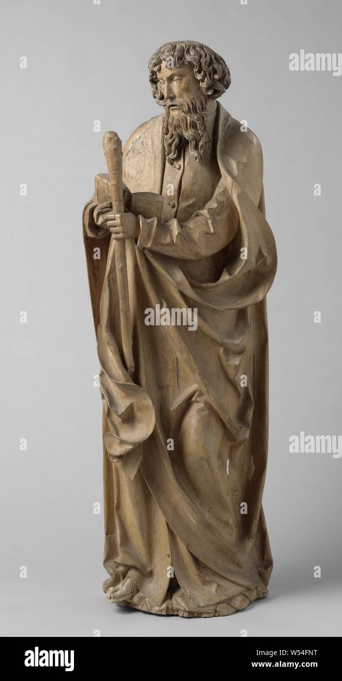 Der Apostel Judas Thaddäus, Pictura', symbolische Darstellungen, Allegorien und Embleme, Malerei, "Pittura' (Ripa), anonyme, Österreich (möglicherweise), C. 1515, Linde, h 153 cm x W 52 cm x d 33 cm x W 22 cm Stockfoto