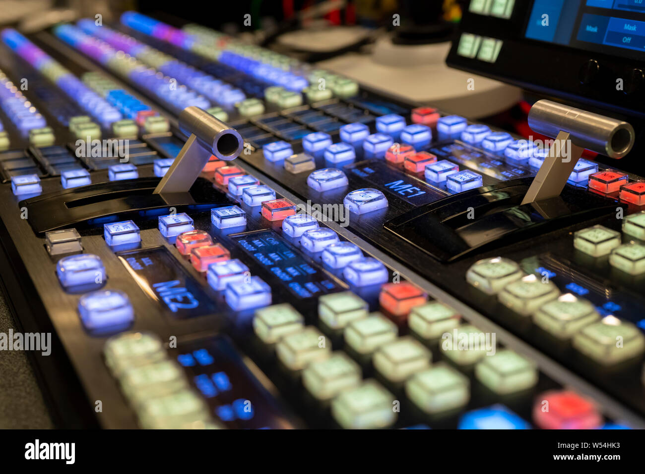Mir2 Live Switcher Video Mixer für Shows und Fernsehen Stockfoto