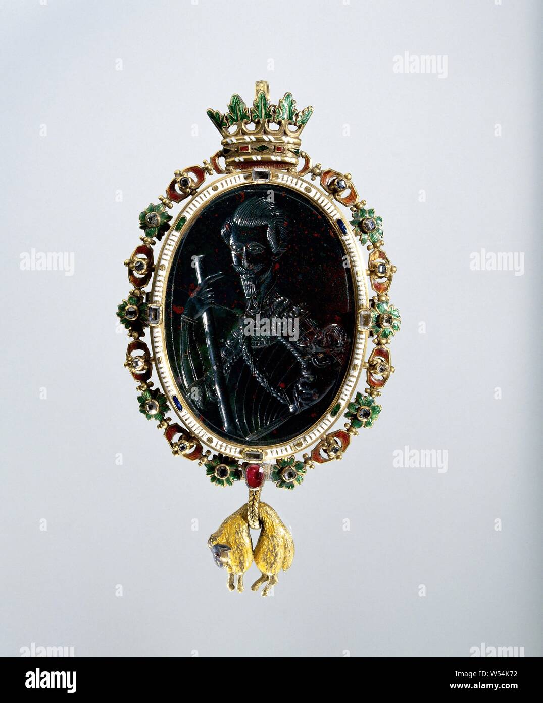 Medaillon mit einem Ritter vom Goldenen Vlies, Oval Medaillon vom Blut