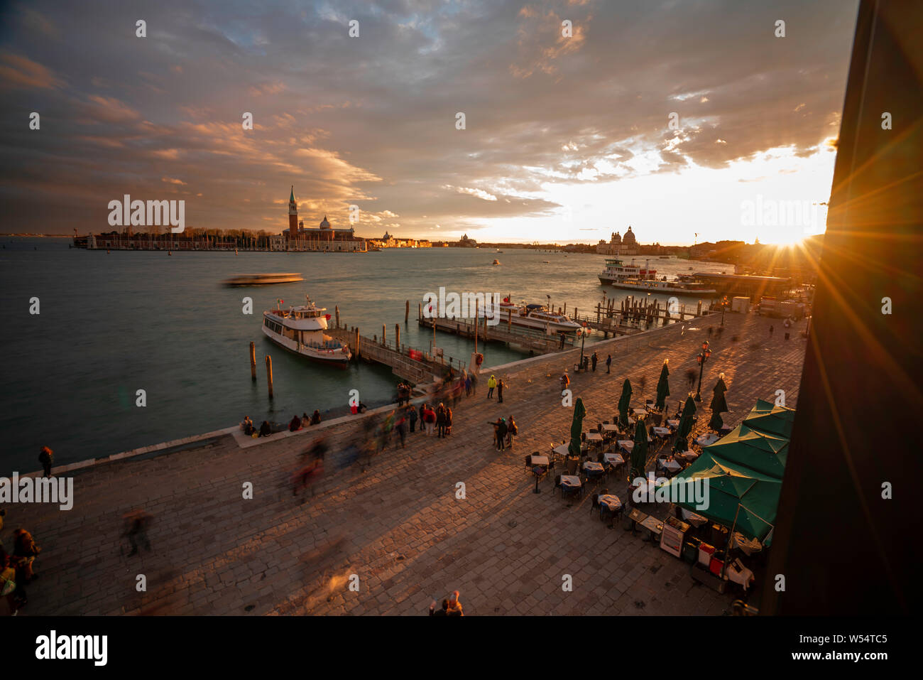 Morgen über Venedig, Italien, 12. März 2019 von der Hotel Stockfoto