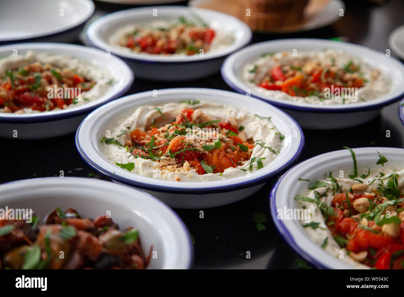 Dips, Event Catering Berlin Stockfoto