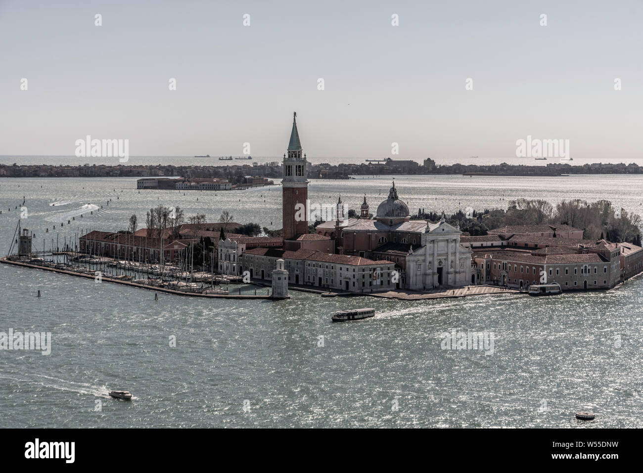 Panoramablick auf Venedig Italien vom St Mark's Campanile Stockfoto