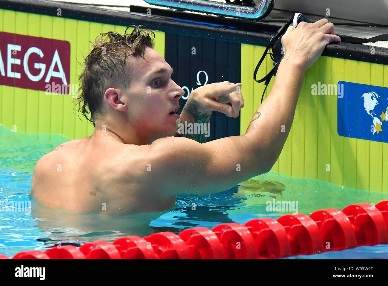 DRESSEL Caeleb USA Vereinigte Staaten für Männer 50 m Freistil Gwangju Südkorea 26/07/2019 Schwimmen 18 FINA Welt Aquatics Meisterschaften Nambu University Stockfoto